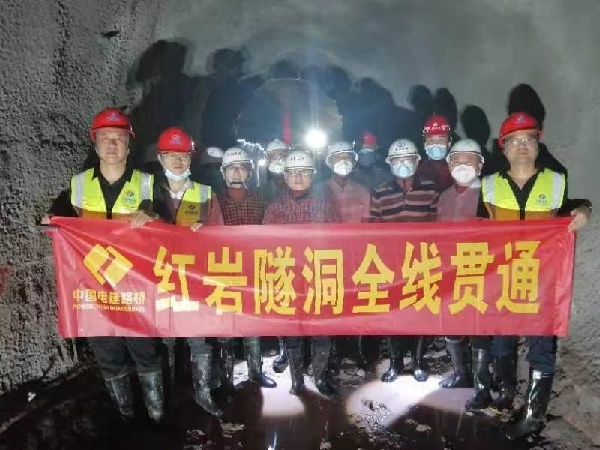 渝西工程红岩隧洞现场。重庆市水利局供图