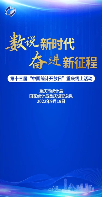 第十三届“中国统计开放日”重庆线上活动海报。重庆市统计局 供图