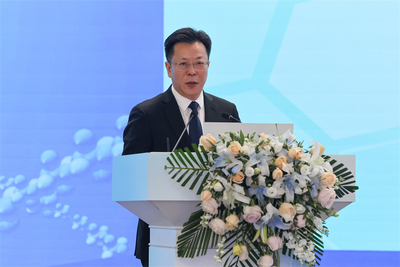 中共重庆市江北区委书记陶世祥致辞。江北区委宣传部供图 第1眼TV-华龙网发