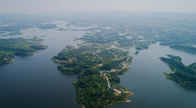 【长江生态“瞰”重庆】无人机航拍大美长寿湖