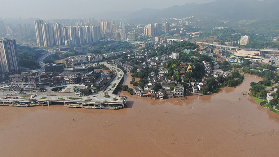 “嘉陵江2021年第2号洪水”过境重庆中心城区