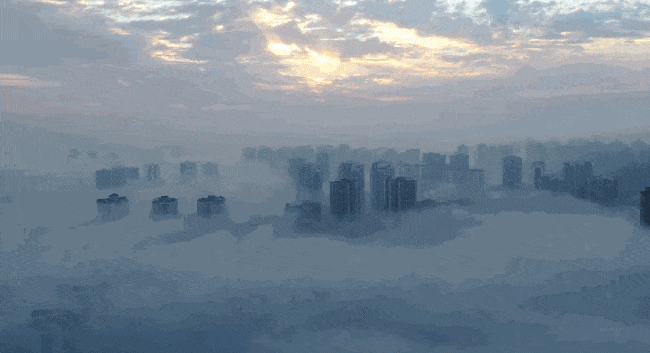 【“飞阅”中国】海市蜃楼？不，是平流雾！