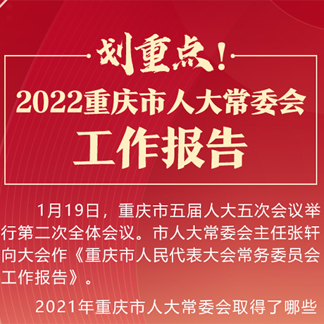 劃重點！2022重慶市人大常委會工作報告