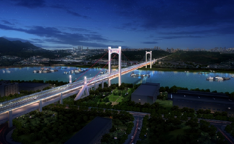 “桥都”再增“世界第一” 黄桷沱长江大桥来了