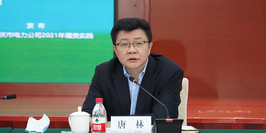 国网重庆市电力公司党委宣传部主任唐林发布公司2021年履责实践