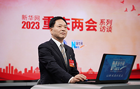 重慶市人大代表、重慶市梁平區委書記錢建超做客新華網2023重慶兩會會客廳