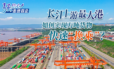 強信心·走進百企｜長江上游最大港如何實現萬噸貨物快速“換乘”？