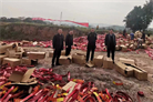 丰都县集中销毁非法烟花爆竹6458件